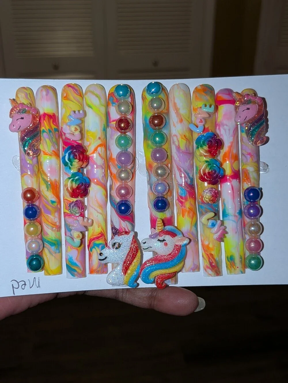 Handmade acrylic vibrant